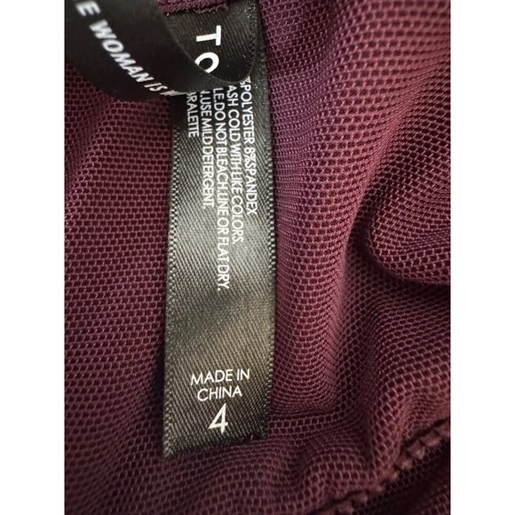 2/$30 Torrid Size 4 Curve Plus Size Bralette Lace Straps Sexy Wine Red - Picture 7 of 12